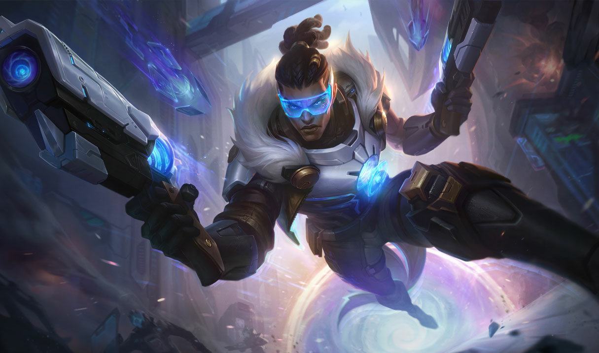 Pulsefire Lucian splash art