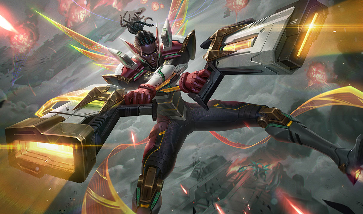 Strike Paladin Lucian splash art