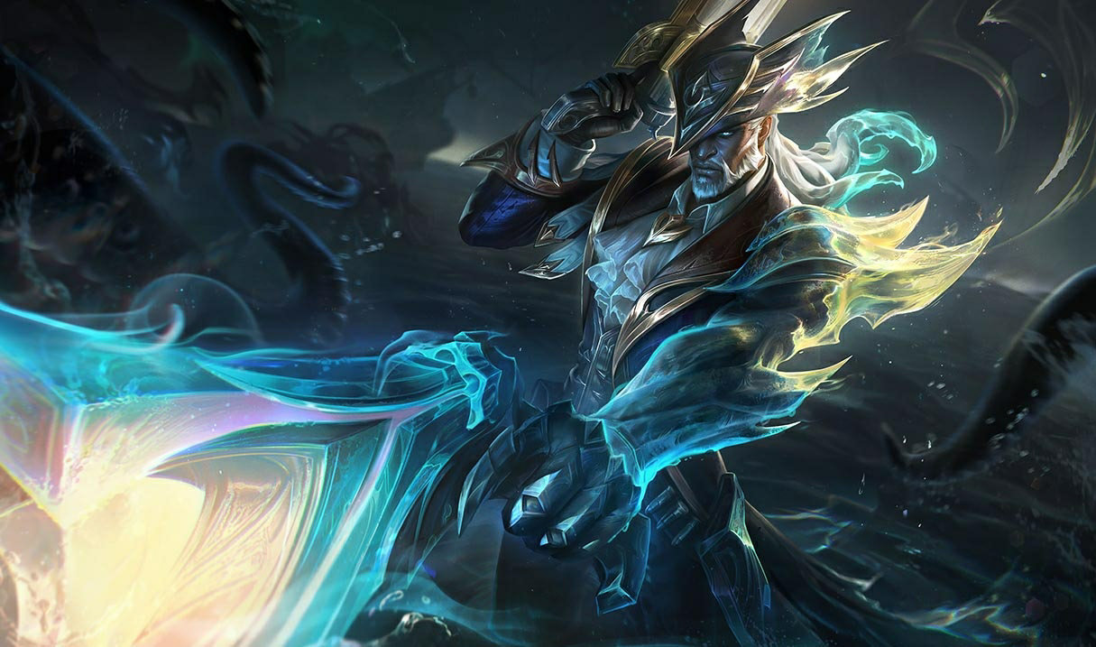 Sunken Shadows Lucian splash art
