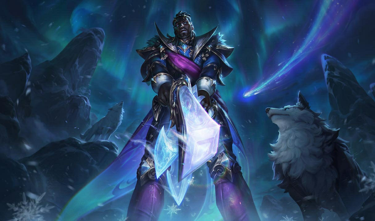 Winterblessed Lucian splash art