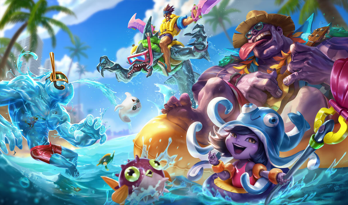 Pool Party Lulu splash art
