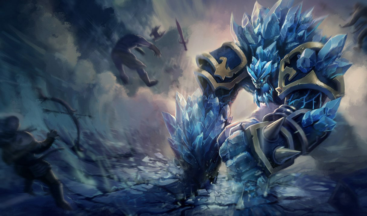Glacial Malphite splash art