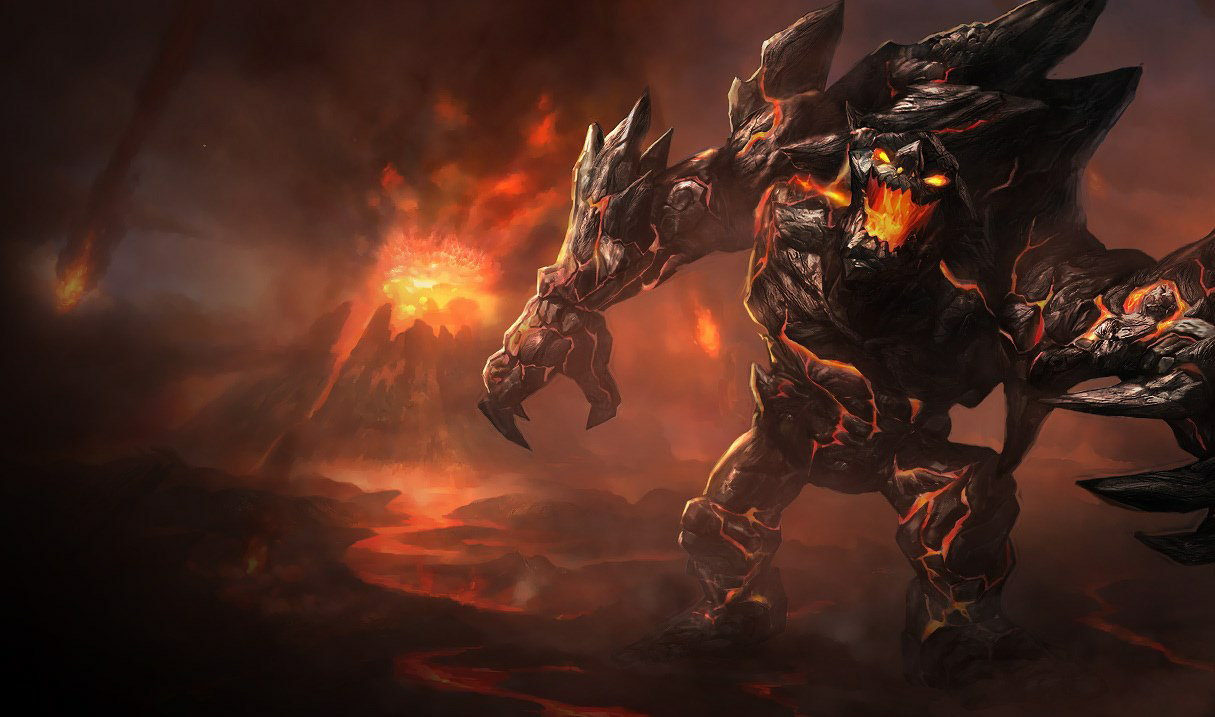 Obsidian Malphite splash art