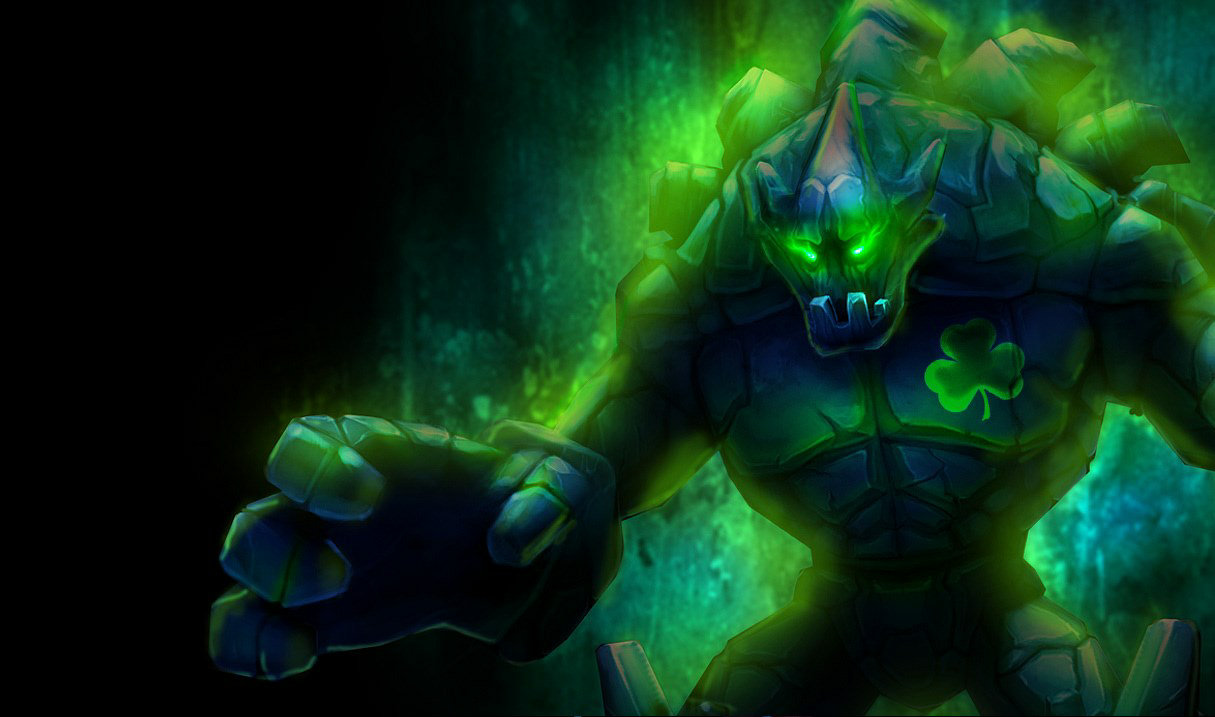 Shamrock Malphite splash art