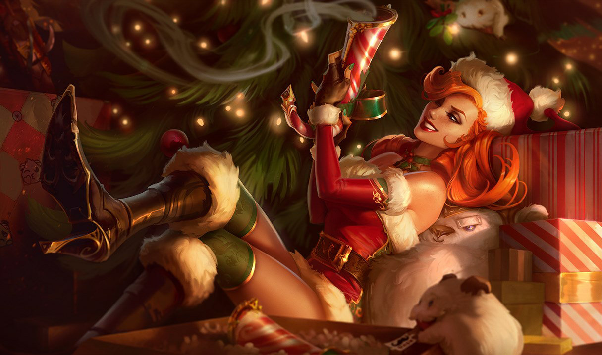 Candy Cane Miss Fortune splash art