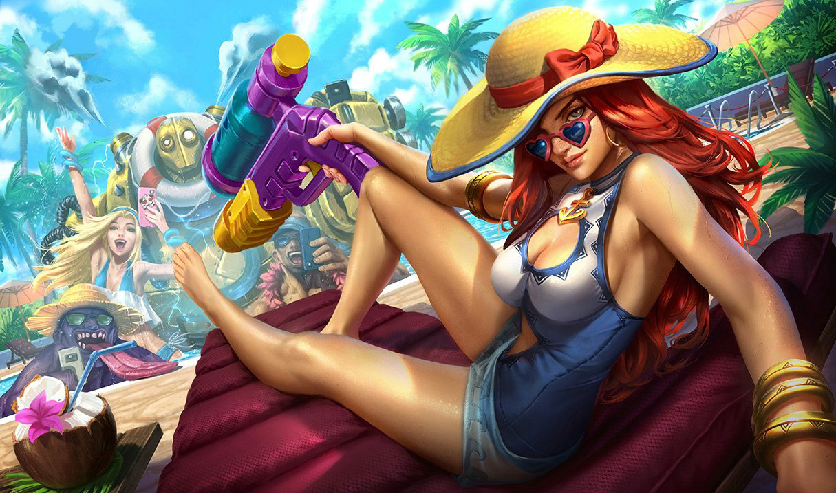 Pool Party Miss Fortune splash art