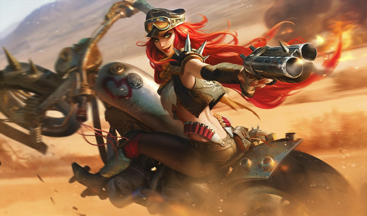 Road Warrior Miss Fortune splash art