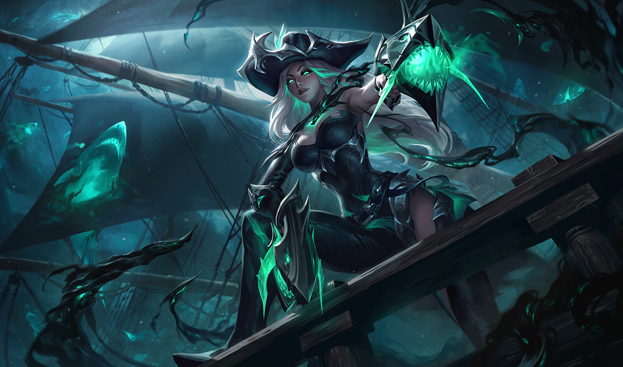Ruined Miss Fortune splash art