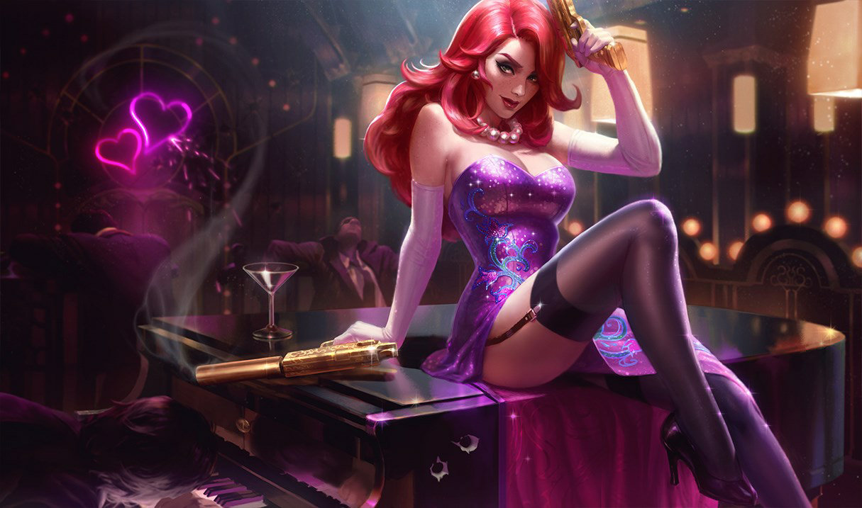 Secret Agent Miss Fortune splash art