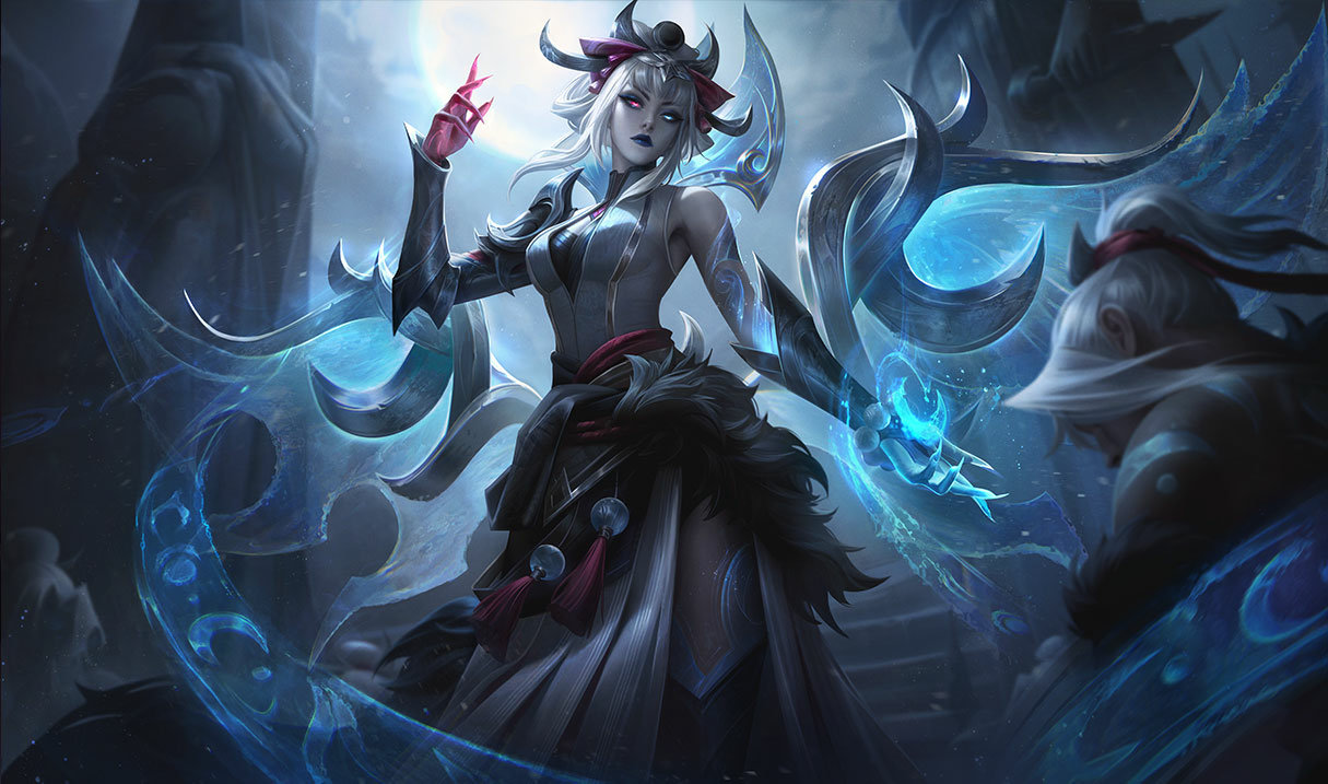 Snow Moon Morgana splash art