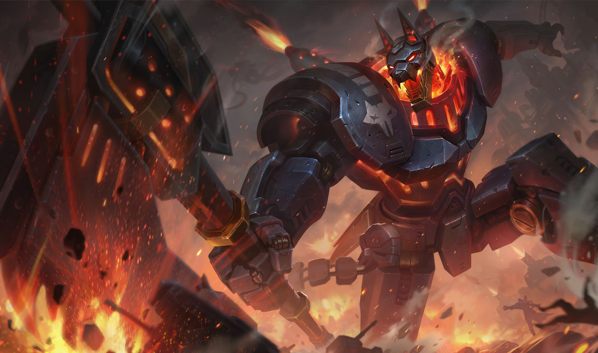 Battlecast Nasus splash art