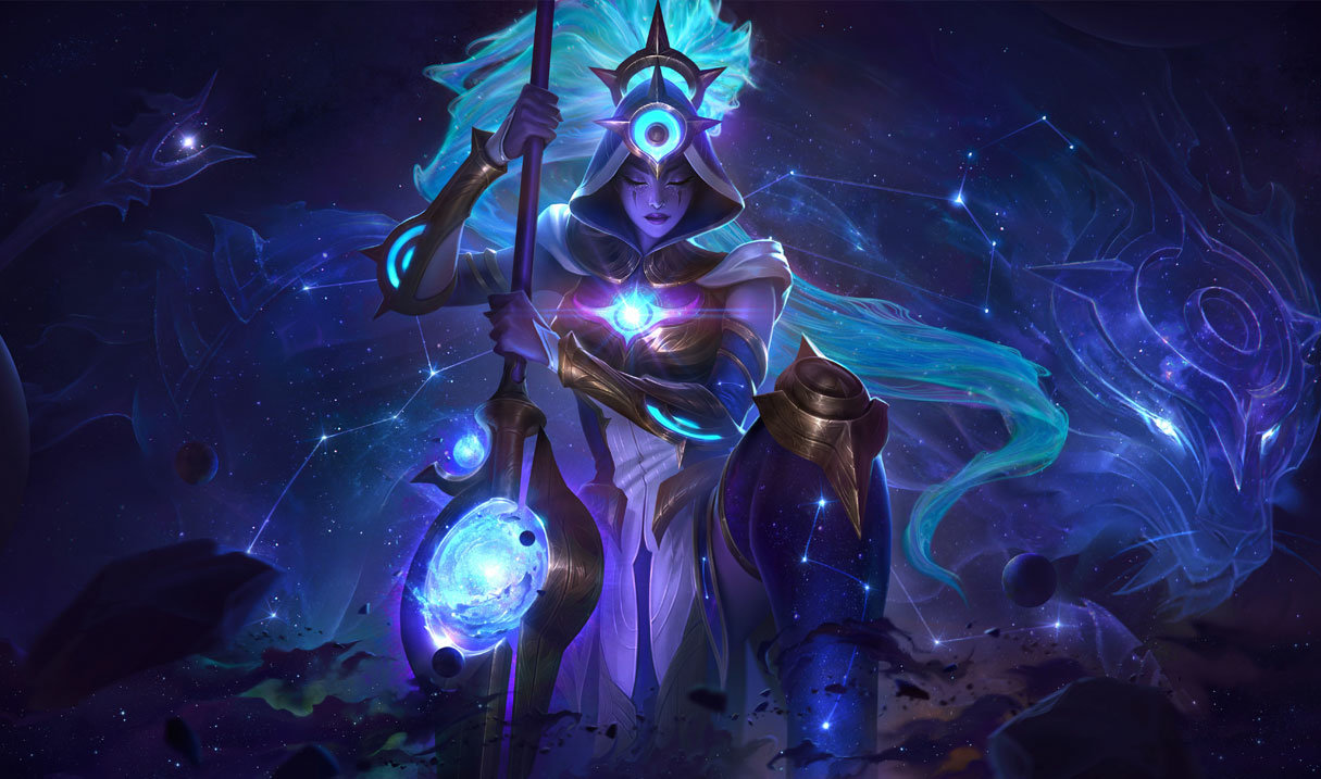 Cosmic Huntress Nidalee splash art