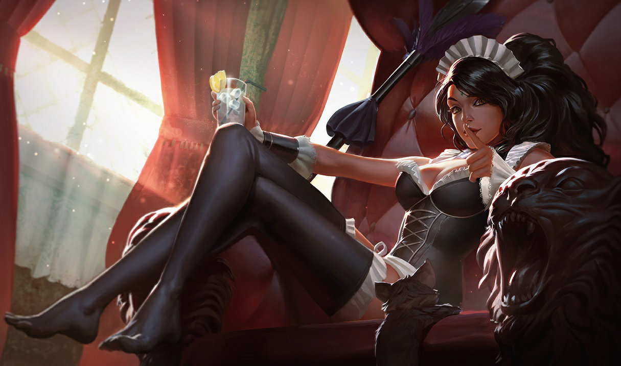 French Maid Nidalee splash art