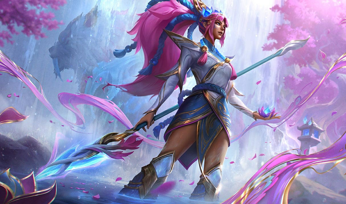 Spirit Blossom Nidalee splash art