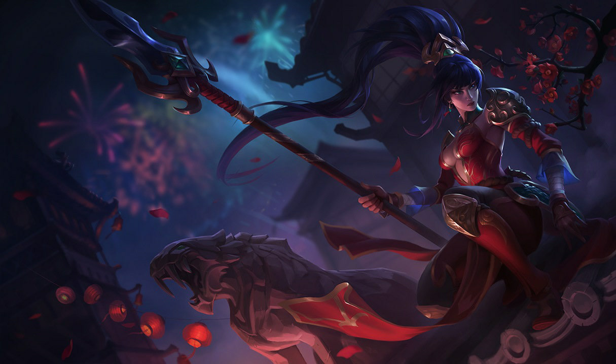 Warring Kingdoms Nidalee splash art
