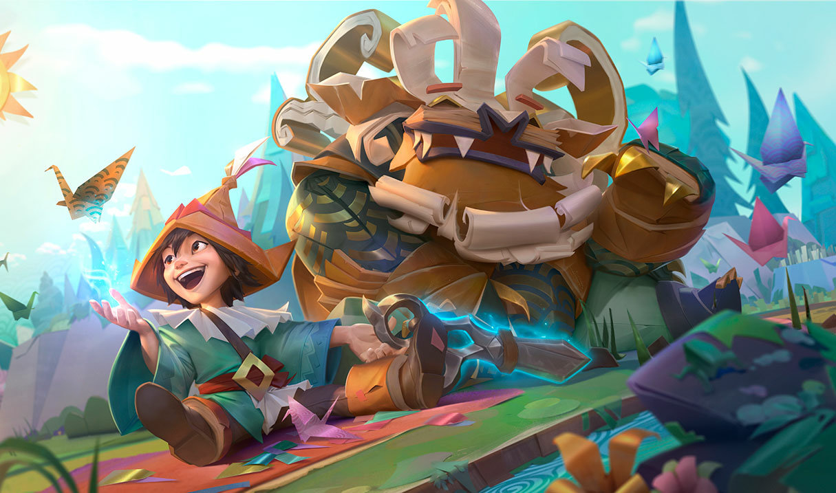 Papercraft Nunu & Willump splash art