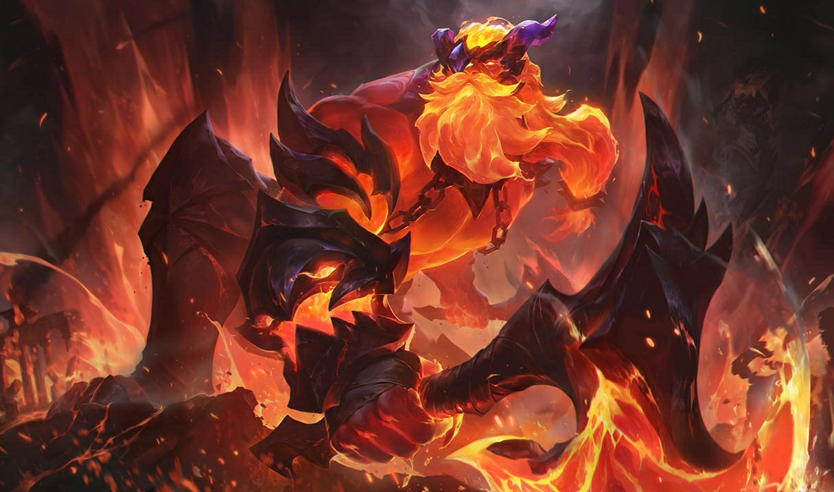 Infernal Olaf splash art