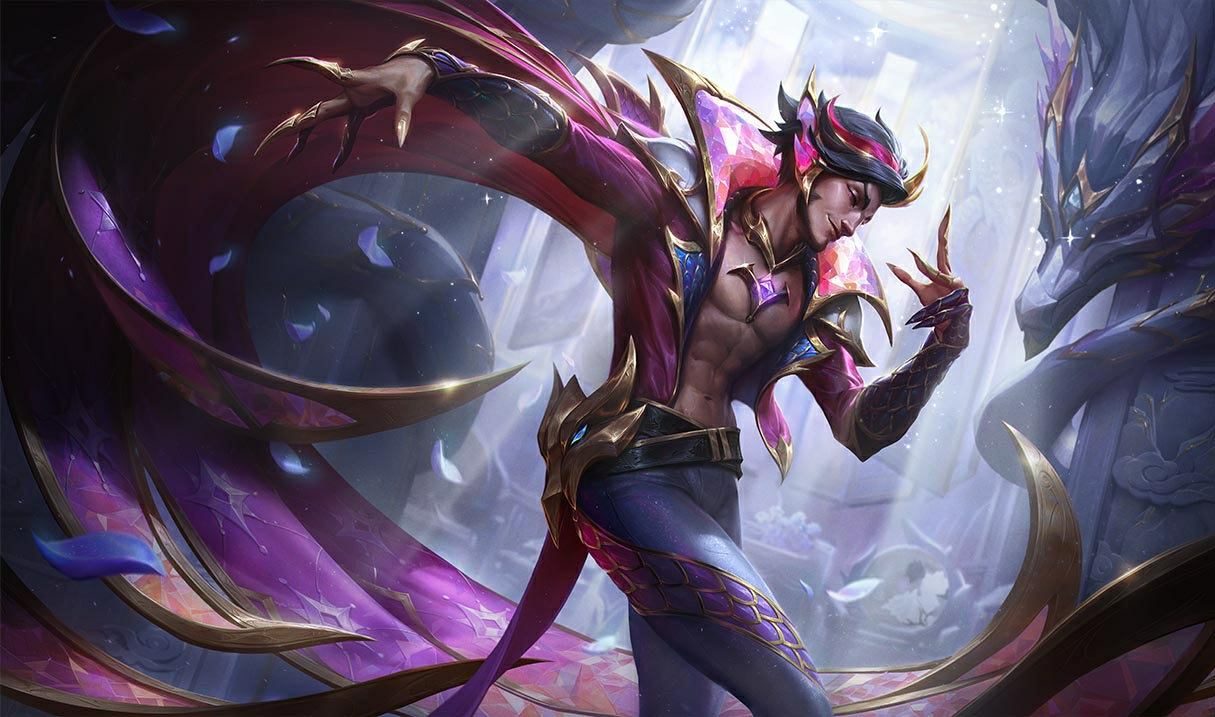 Prestige Dragonmancer Rakan splash art
