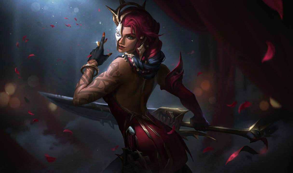 Masque of the Black Rose Samira splash art