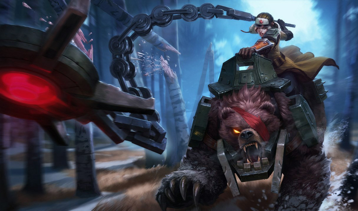 Bear Cavalry Sejuani splash art