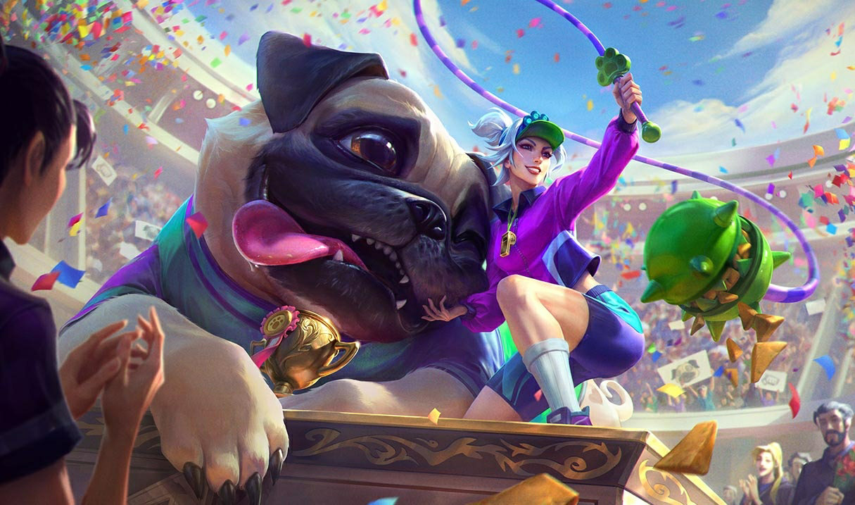 Pug Trainer Sejuani splash art