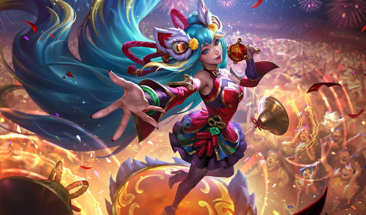 Firecracker Seraphine splash art