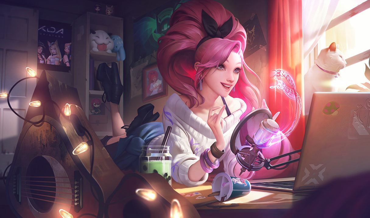 K/DA ALL OUT Seraphine Indie splash art