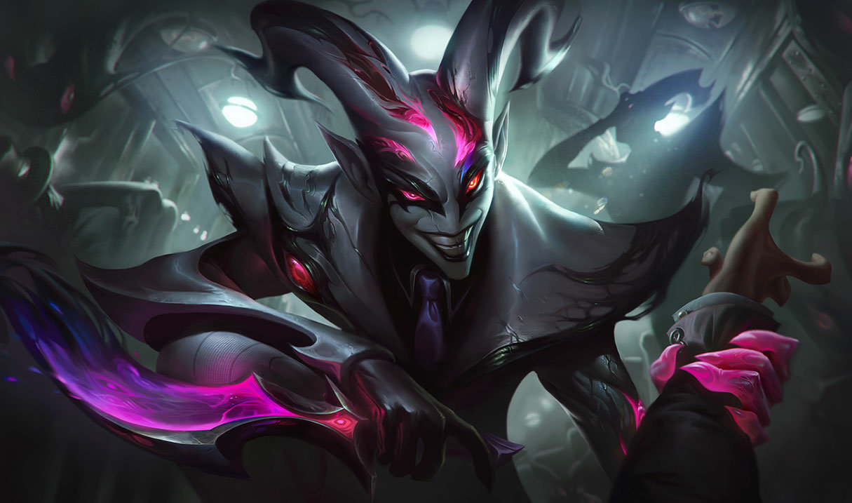 Crime City Nightmare Shaco splash art