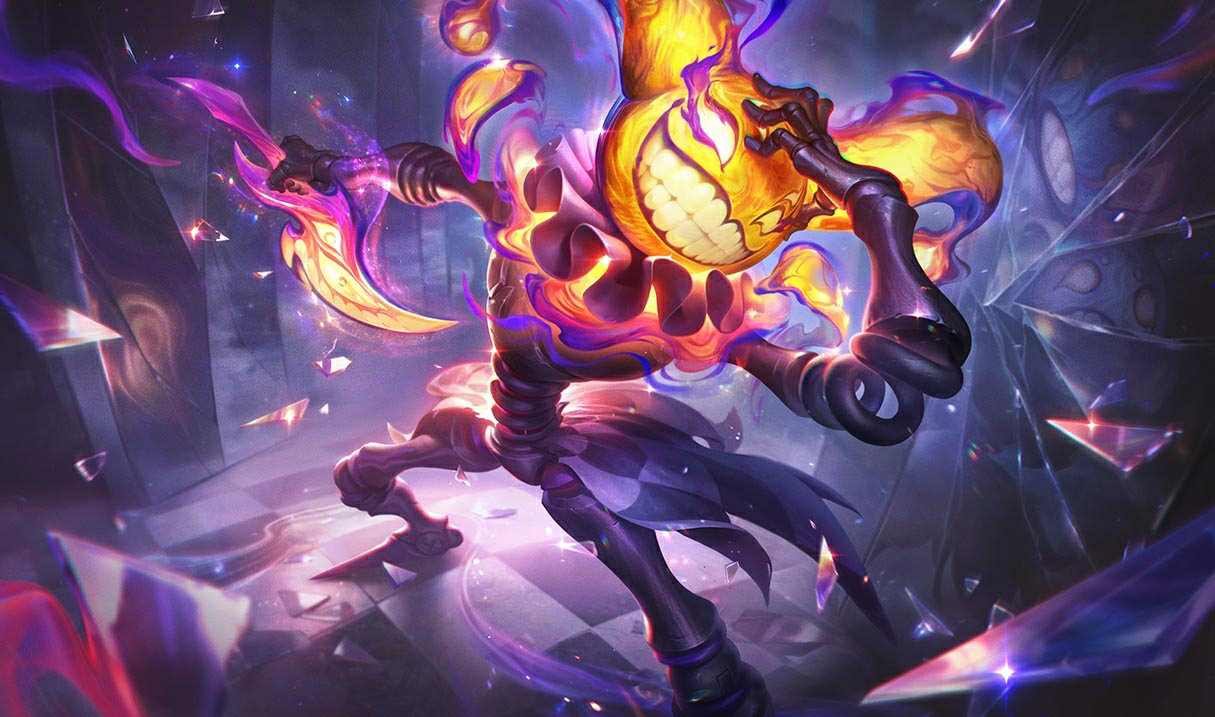 Prestige Pandemonium Shaco splash art
