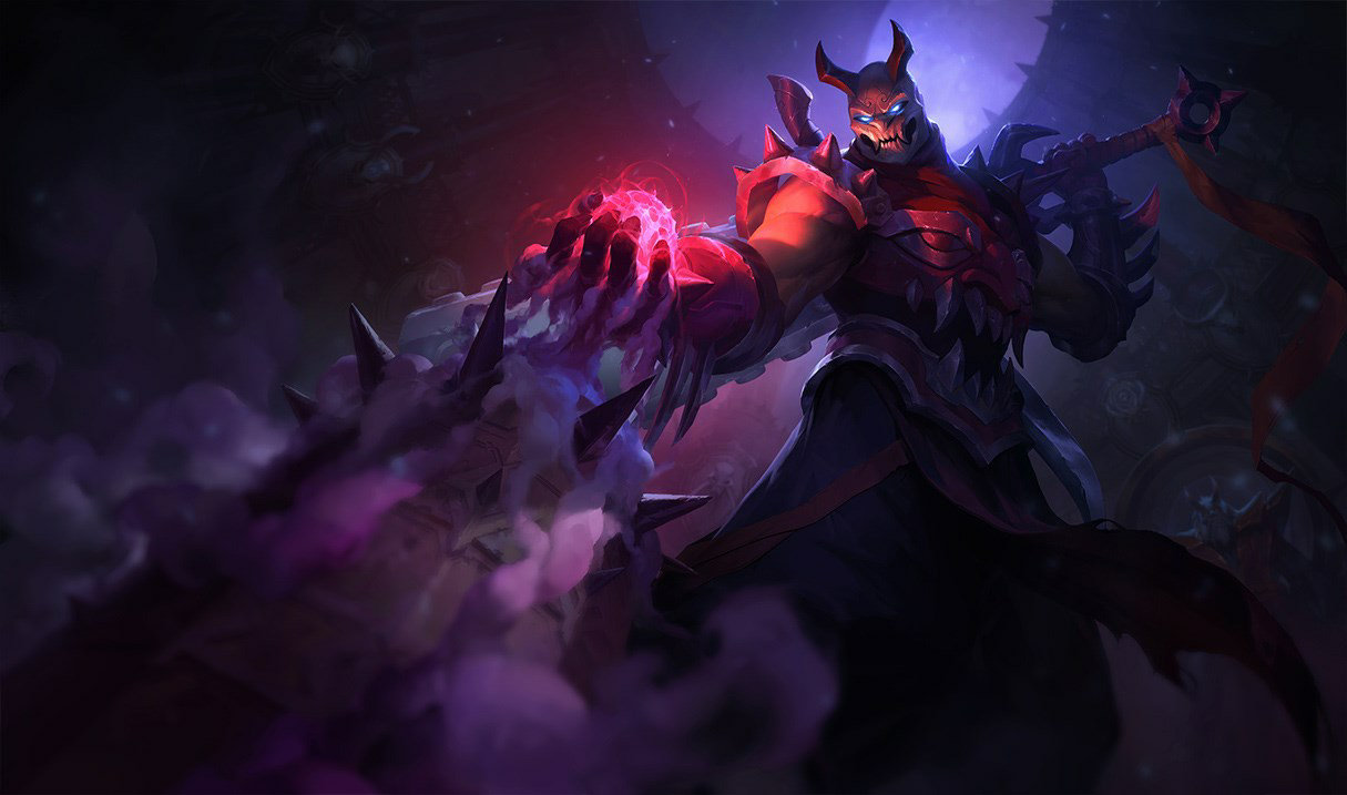 Blood Moon Shen splash art