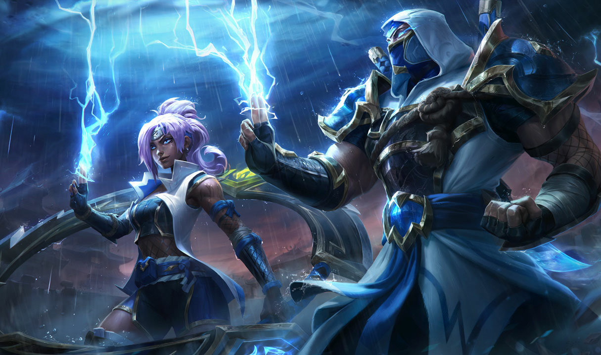 Shockblade Shen splash art