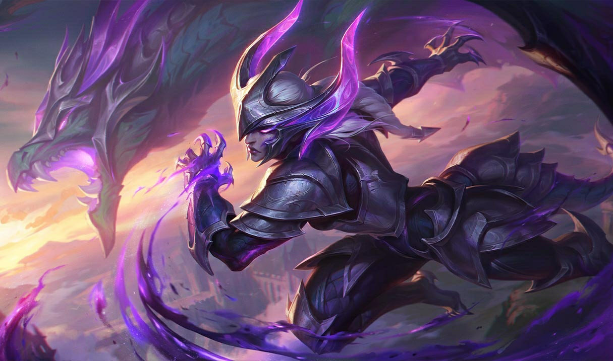 Darkflame Shyvana splash art