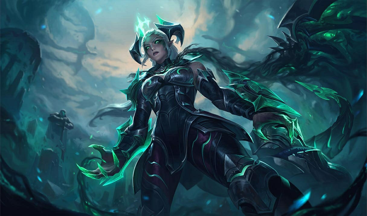 Ruined Shyvana splash art