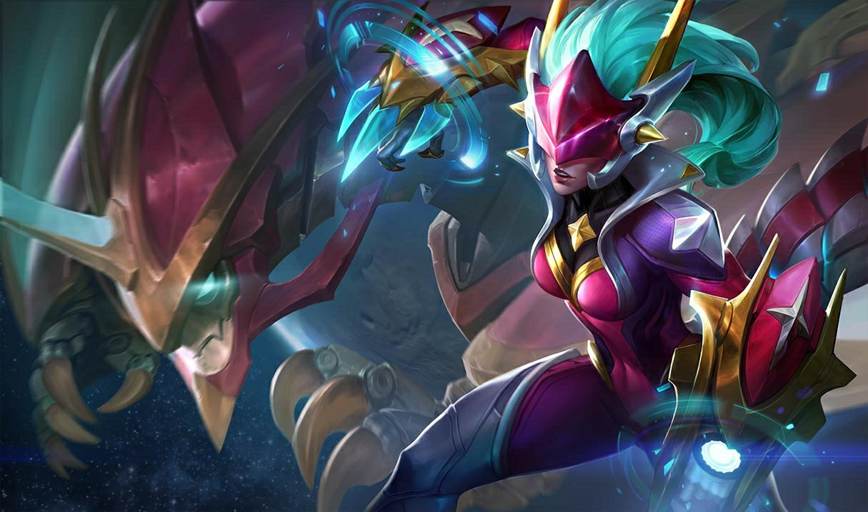 Super Galaxy Shyvana splash art