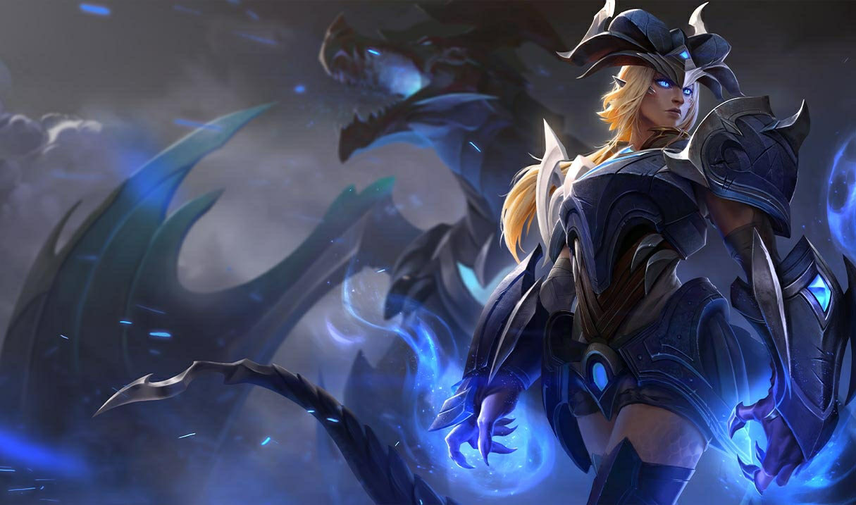 Worlds 2014 Shyvana splash art