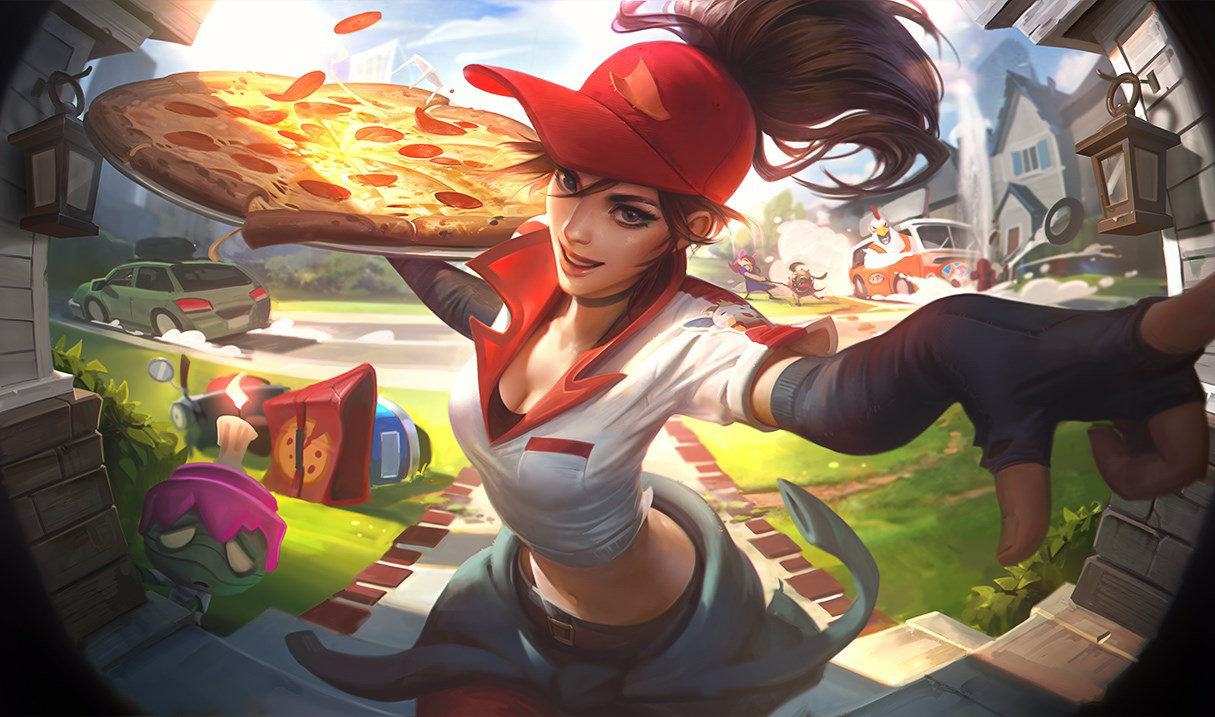 Pizza Delivery Sivir splash art