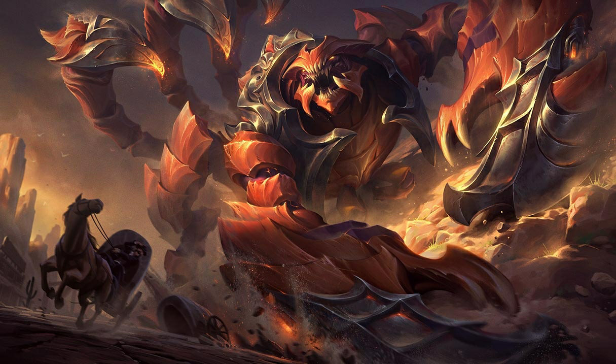 Sandscourge Skarner splash art