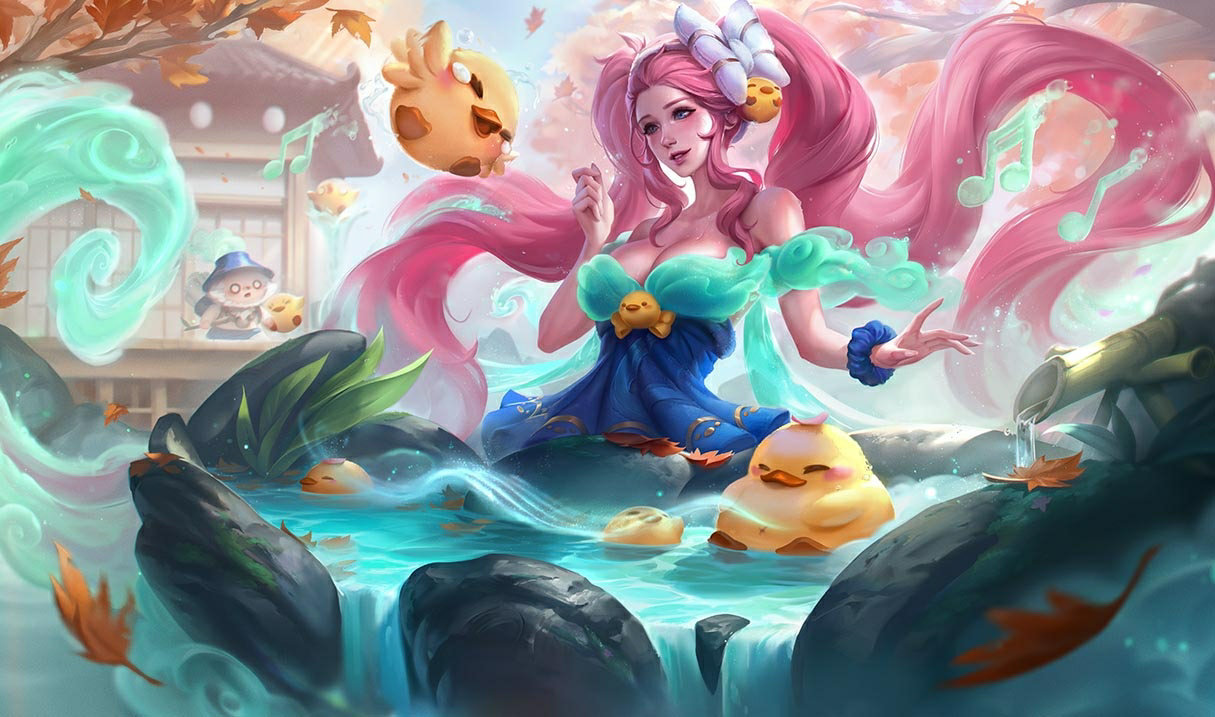 Spirit Blossom Springs Sona splash art