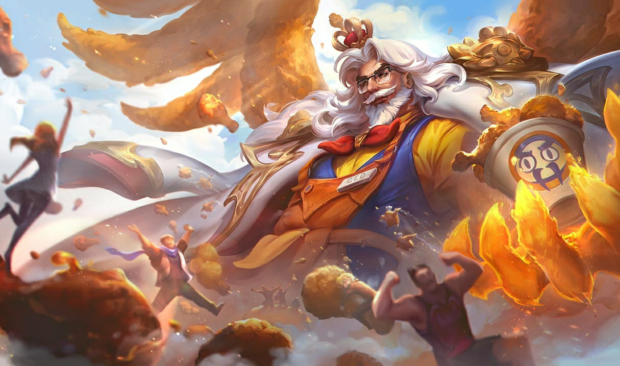 Fried Chicken King Swain splash art