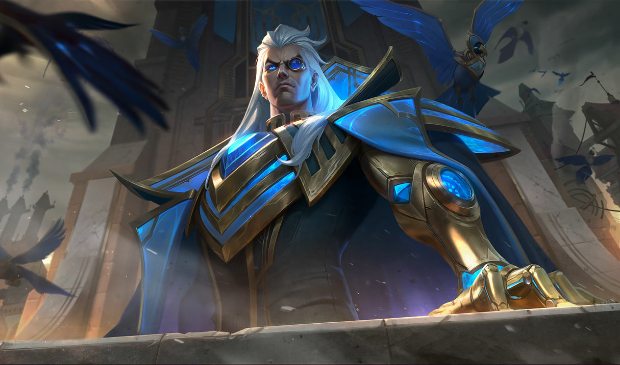 Hextech Swain splash art