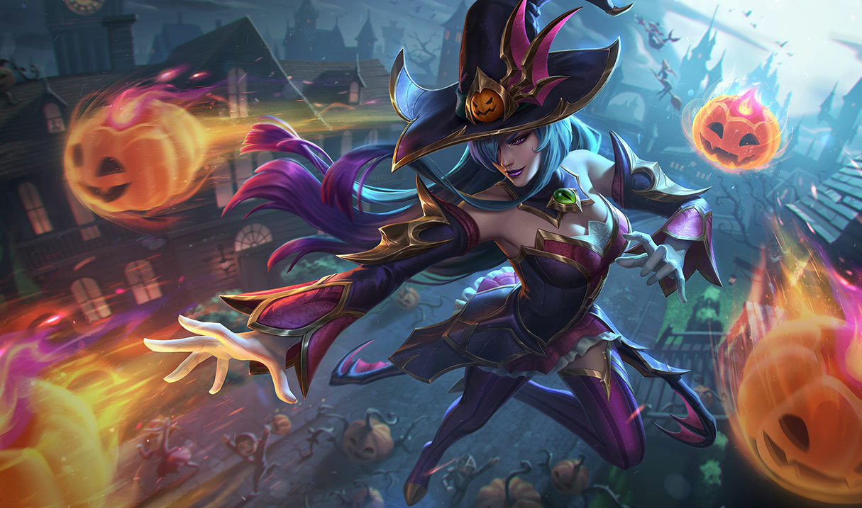 Bewitching Syndra splash art