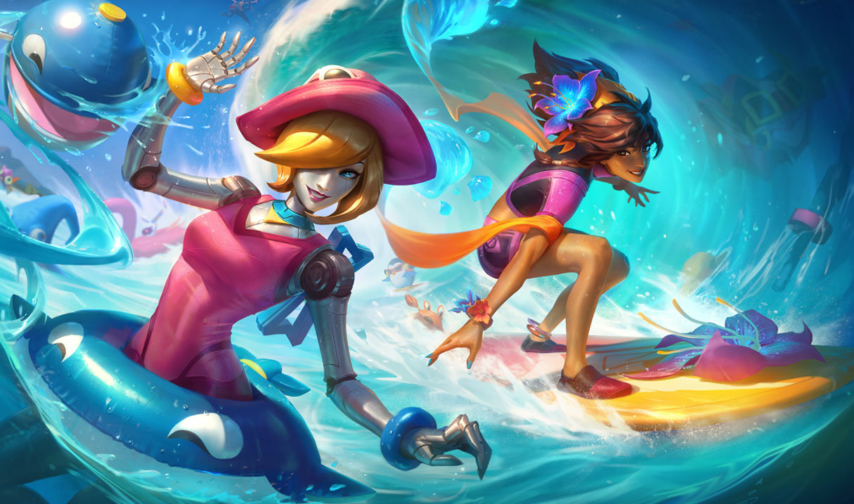 Pool Party Taliyah splash art