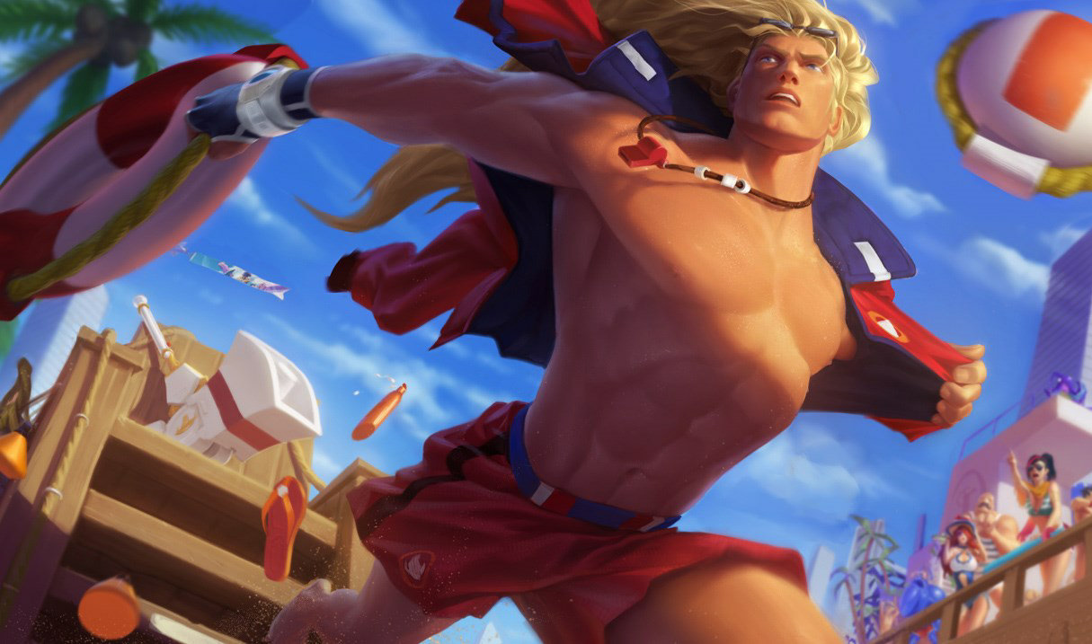 Pool Party Taric splash art