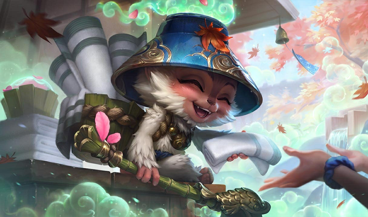Spirit Blossom Springs Teemo splash art