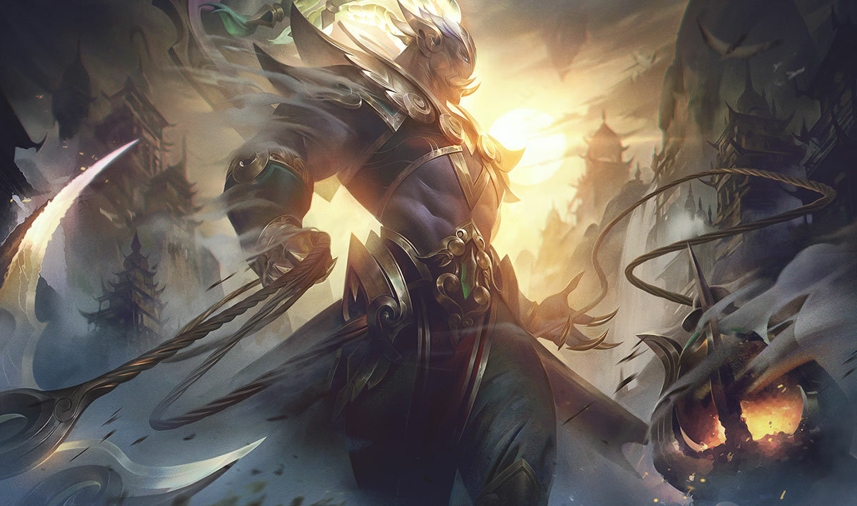 Lunar Emperor Thresh splash art