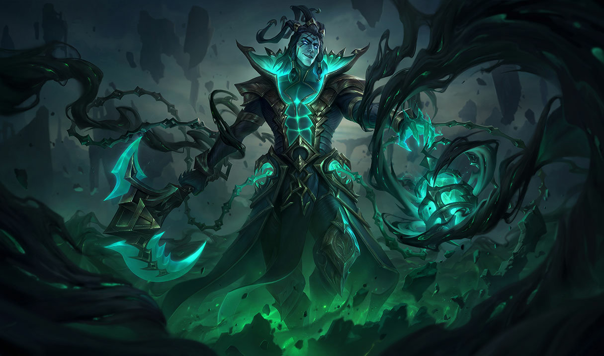 Unbound Thresh splash art