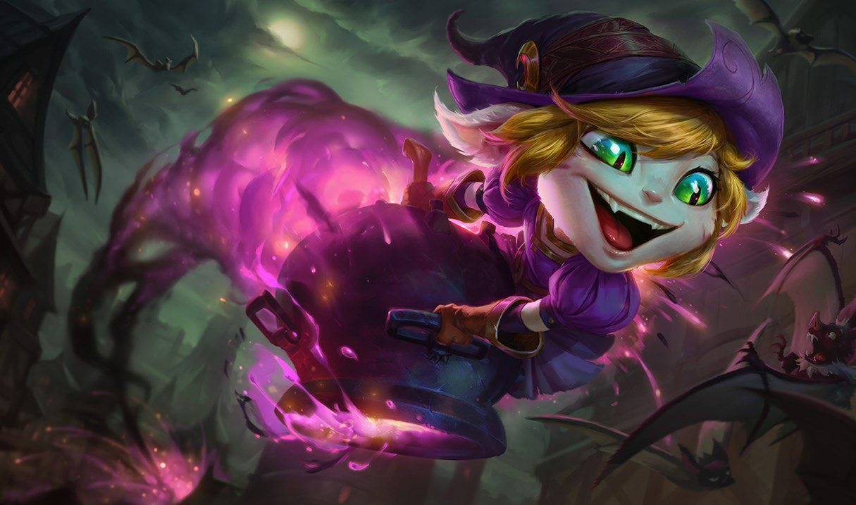 Bewitching Tristana splash art