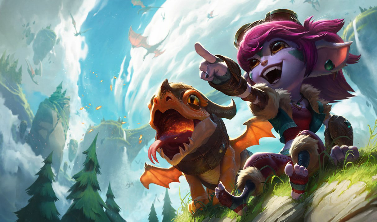 Dragon Trainer Tristana splash art