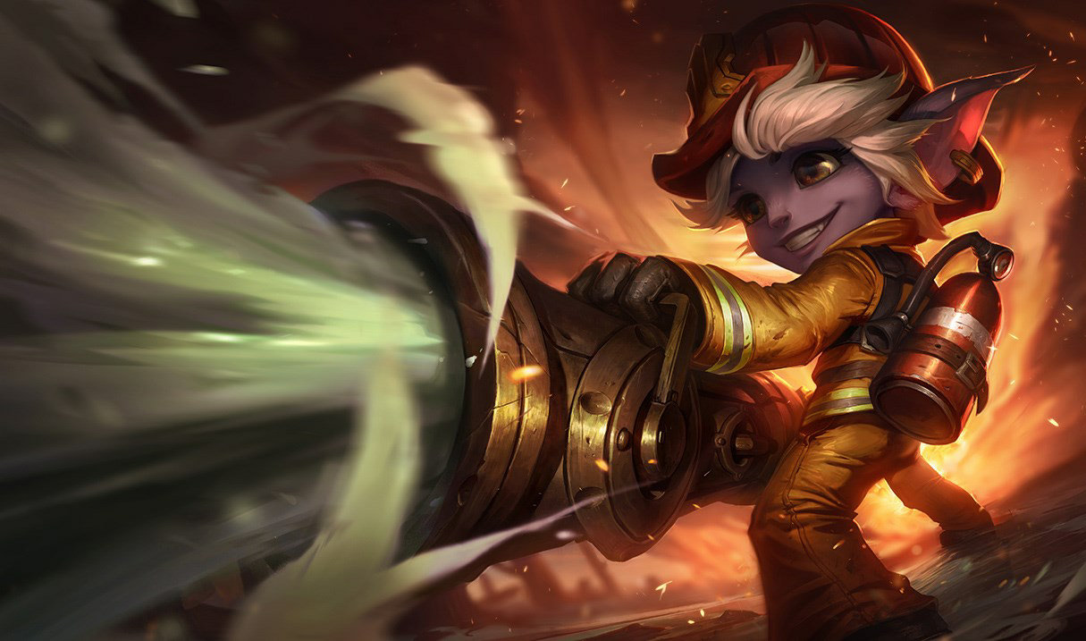 Firefighter Tristana splash art