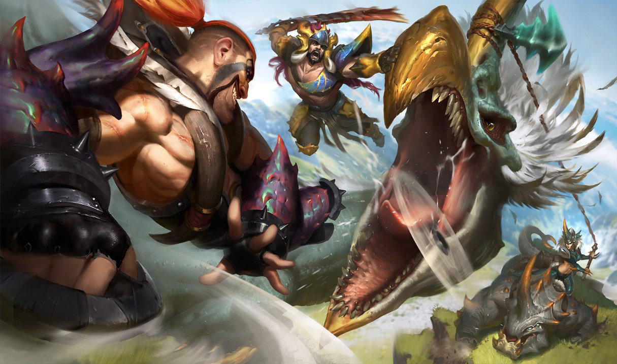 Beast Hunter Tryndamere splash art